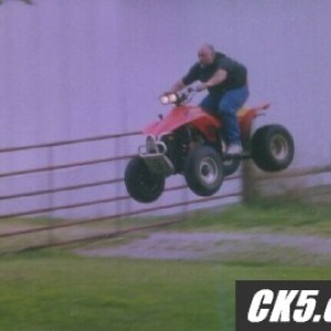 Jumping the rebuilt Scrammy