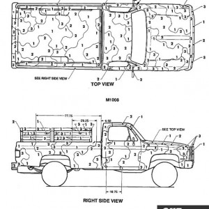 M1008 pickup camouflage pattern
