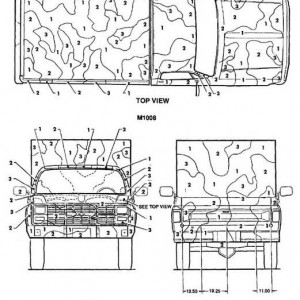 M1008 pickup camouflage pattern