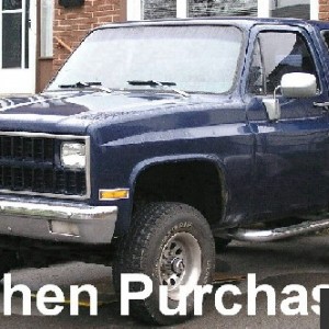 When The Blazer was Purchased