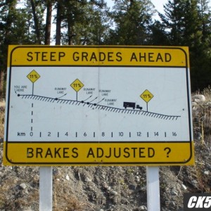 Long steep hill