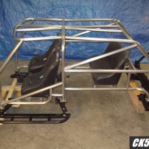 Cage, sliders, and rear bumper / tire carrier
