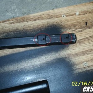 plastic inserts removed