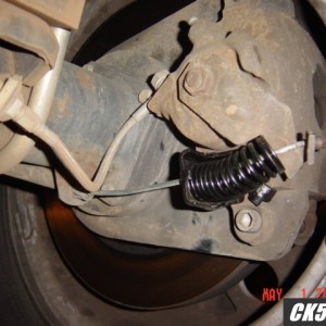 Caddy rear caliper with E-brake (right side)