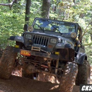 Riding the trail at Uhwarrie