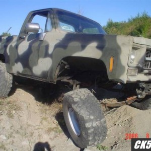 My 77 jimmy I built, 52s, 305/350/203 4:10, 8 lug 3/4 ton