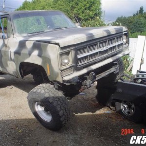 My 77 jimmy I built, 52s, 305/350/203 4:10, 8 lug 3/4 ton