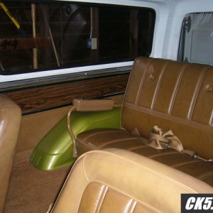 Rear interior