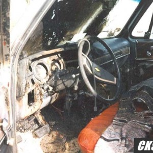 Burnt out interior