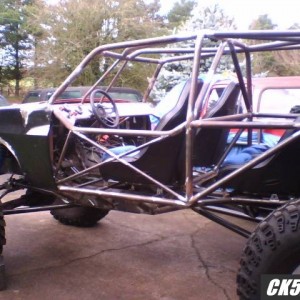 from the drivers side, sitting low, lean and mean