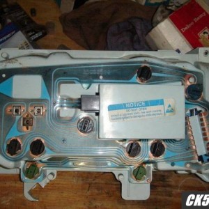 1990-91 gauge housing PCB