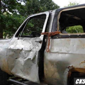 wrecked truck