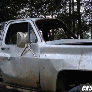 wrecked truck