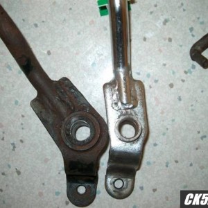 New (on left) vs Old NP205 shifter clocking