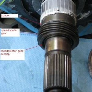 NP205 output shaft