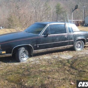 Drivers side of the Olds