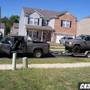Jeep on trailer 2