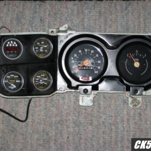 Gauges in factory gauge panel.