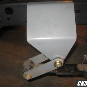 Rear shackle compressed
