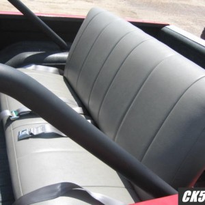 back seat complete with seat belts