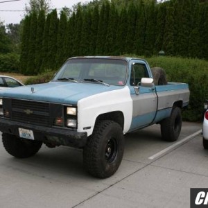 Lift and Tires on the Truck