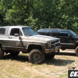 My brothers truck with mine