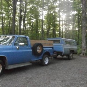 Big Blue with Trailer