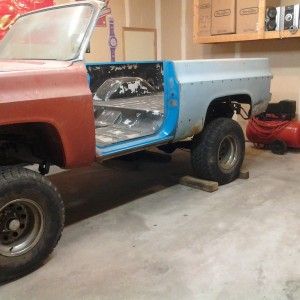 In garage