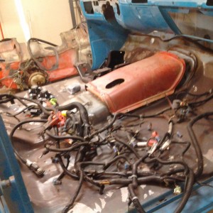 washed wire harness