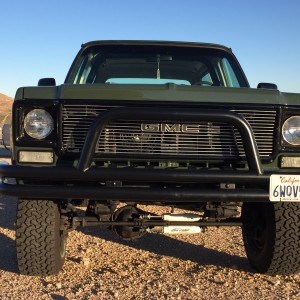 Car Selfie of my 75 GMC Jimmy at Horse Thief Mile in Willow Springs