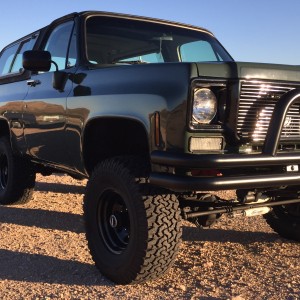 Car Selfie of my 75 GMC Jimmy at Horse Thief Mile in Willow Springs