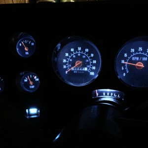 Freshly done interior of 75 Jimmy - Ebay Gauge Cluster with Tach - LED Upgrade