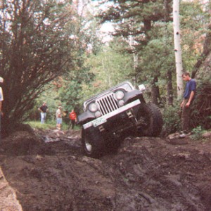 Grey Jeep on the "By-Pass"