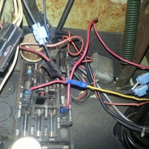 partial spider nest of wires