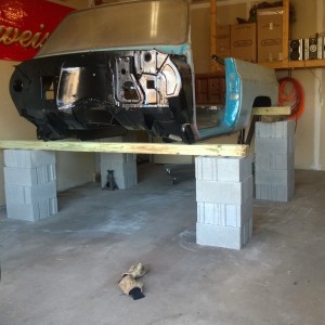 Body on blocks