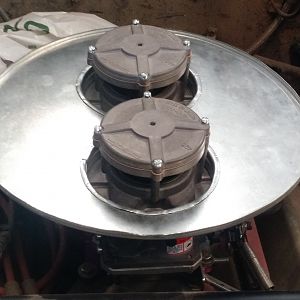 Air cleaner base for dual mixers
