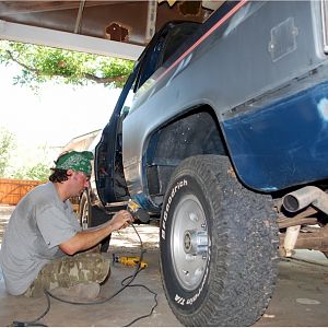Sanding...