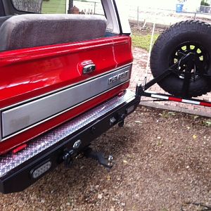 Just finished building the custom bumper...