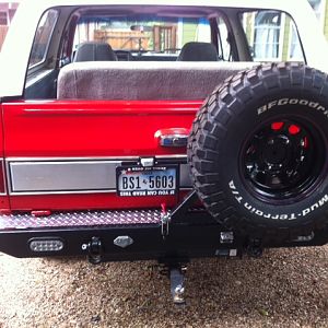 Just finished building the custom bumper...