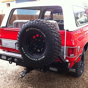 Just finished building the custom bumper...