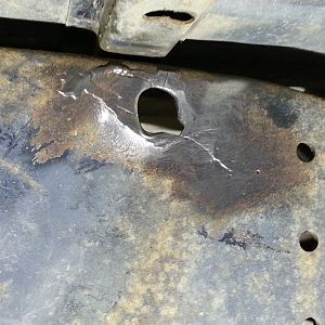 Dremeled cracks before welding