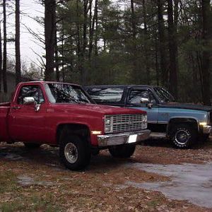 84 shortbed and 87 blazer