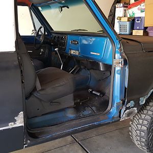 passenger side door off