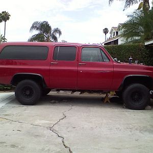 Old wheels and tires
