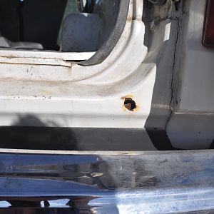 Bottom rear rust
