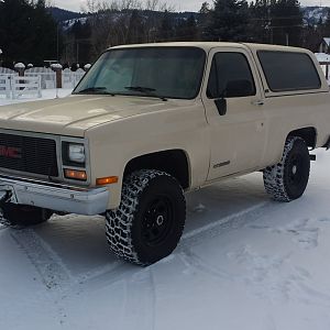 91  GMC Jimmy lt, frt 3/4