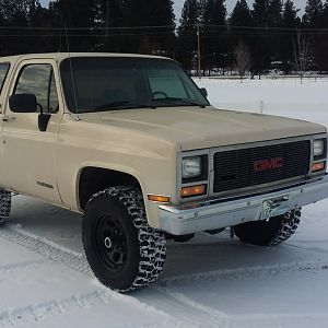 91 GMC Jimmy rt, frt 3/4