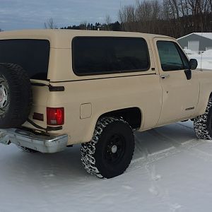 91 GMC Jimmy rt, rr 3/4