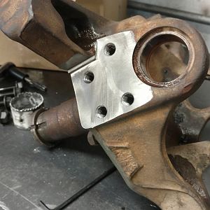 Milled flat, drilled and tapped