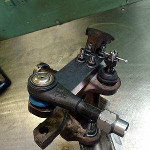 Knuckle and steering arm done
